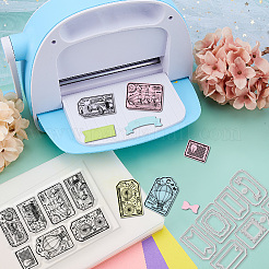 1 лист прозрачных пластиковых штампов из ПВХ DIY-GL0004-73