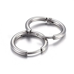 Серьги-кольца Huggie Hoop из нержавеющей стали 202&nbsp;LS-EJEW-L205-02K-P