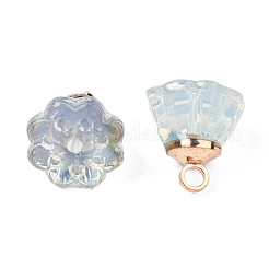 Nachahmung Jade-Glas-Charme&nbsp;GLAA-S054-26B
