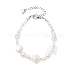 Браслеты из искусственного жемчуга из АБС-пластика для женщин&nbsp;BJEW-JB11872-03