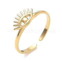 Anelli polsini aperti in acciaio inossidabile 304 per donna&nbsp;RJEW-K261-16G