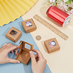 60 квадратная складная креативная коробка из крафт-бумаги&nbsp;CON-BC0007-72A