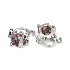 Подвески-котята из натурального гиперстена&nbsp;G-J386-C17-13