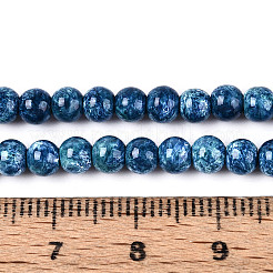Cuentas de vidrio de hornear pintada&nbsp;X-DGLA-N016-4mm-10