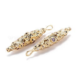 Vrais pendentifs en laiton plaqué 18k or véritable micro pavé zircone cubique&nbsp;X-ZIRC-M114-54G
