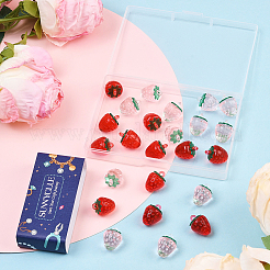 24шт 2 цвета прозрачные акриловые подвески&nbsp;OACR-SC0002-51