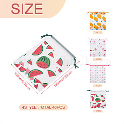 40 шт. 4-х стилистический пластиковый мешок для хранения ABAG-MB0001-14