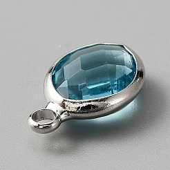 Граненые подвески стекла&nbsp;LS-KK-WH0046-59P-03