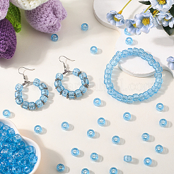 500 шт. прозрачные пластиковые бусины KY-SP0001-54F