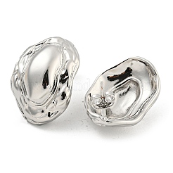 Серьги-гвоздики из латуни с реечным покрытием EJEW-M247-34P