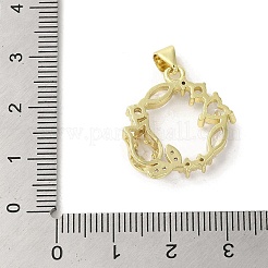 Стойки обшивки латунь микро проложить Циркон подвеску&nbsp;KK-C052-12G