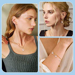 10 pendentif en laiton et zircone cubique&nbsp;KK-TADJ0001-30A