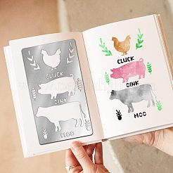 Трафареты для штампов из нержавеющей стали DIY-WH0242-231