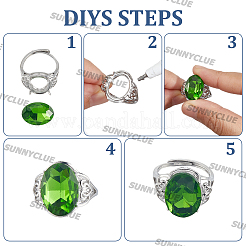 4 шт. латунные регулируемые кольца&nbsp;KK-SC0007-04