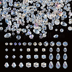 15 нитка 15 стиля прозрачные гальванические стеклянные бусины нити EGLA-TA0001-13