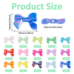 60шт 15 цвета ab цветные акриловые бусины&nbsp;CRES-TA0001-56