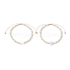 2шт регулируемые плетеные браслеты из нейлоновой нити BJEW-JB11662