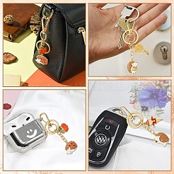 Брелок из эмали из сплава «ежик» KEYC-YW00070-01