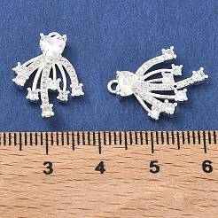 Messing micro pave klare zirkonia anhänger&nbsp;KK-B172-05S