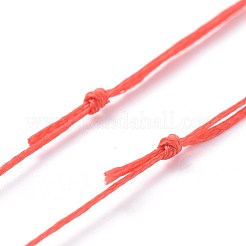 Регулируемые плоские вощеные полиэфирные шнуры AJEW-JB00506-M