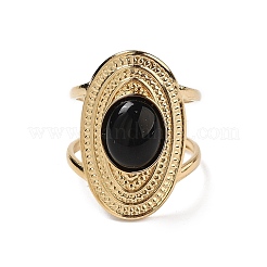 Ионное покрытие (ip) 304 нержавеющая сталь открытые манжетные кольца RJEW-F167-01G-09