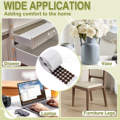 Наклейки из шерстяного фетра&nbsp;STIC-WH0003-52B-03