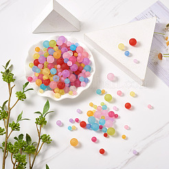 1160шт 4 размера прозрачные акриловые шариковые бусины&nbsp;FACR-PJ0001-03