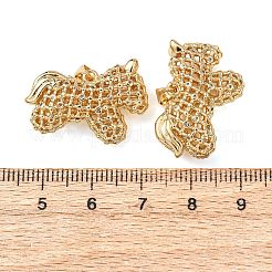 Messing micro pave klare zirkonia anhänger&nbsp;KK-B184-01G-05