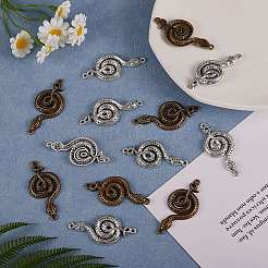30pcs 2 colgantes de aleación de estilo tibetano de estilo&nbsp;TIBEP-SZ0001-09