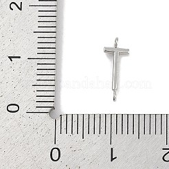Ciondoli con connettore a lettera in acciaio inossidabile 304&nbsp;LS-STAS-M108-01P-20