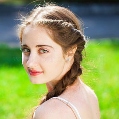 6 par de pendientes de botón de acero inoxidable 304 de 6 estilos para mujer&nbsp;EJEW-AN0004-66