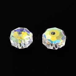 Гальванизируйте прозрачные стеклянные бусины&nbsp;EGLA-P061-06A-AB05