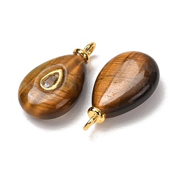 Pendentifs en œil de tigre naturel&nbsp;GG-CBAA798-01G-07