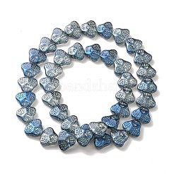 Прозрачные стеклянные бусины гальваническим пряди&nbsp;EGLA-F158-FR03