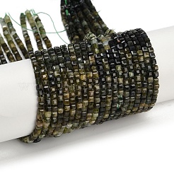 Бусы из натурального зеленого турмалина G-M096-A01-01