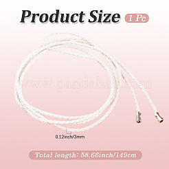 1 шт. плетеный ремень из искусственной кожи AJEW-CL0001-56C