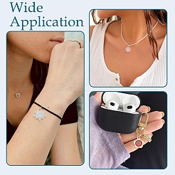 30pcs 6 styles de pendentifs en émail en alliage&nbsp;ENAM-YW0009-11