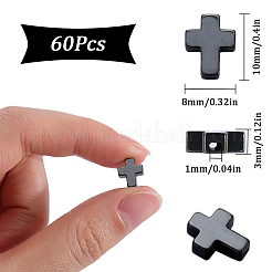 60 шт. немагнитные синтетические гематитовые бусины&nbsp;G-SC0003-02