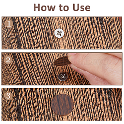 24 лист самоклеящихся ПВХ-наклеек для отверстий под винты&nbsp;DIY-FH0010-35