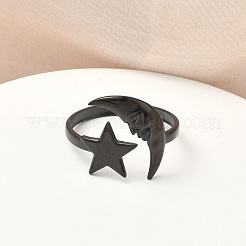 Открытые кольца манжеты из нержавеющей стали 304 RJEW-D338-02B-EB