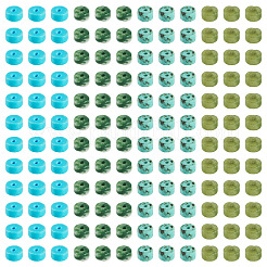 200 stücke 4 arten natürliche grüne spot jaspis & taiwan jade & gefärbt howlith & african türkis (jaspis) perlen&nbsp;G-TA0003-05B