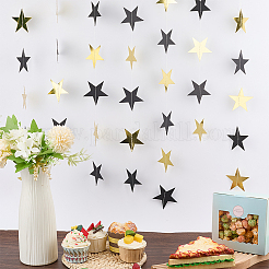 10 шт. бумажные звездные поздравительные баннеры&nbsp;AJEW-CN0005-40A