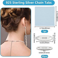 20 шт. 925 звена из стерлингового серебра&nbsp;STER-BBC0007-42