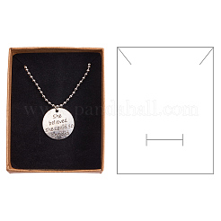 Коробки для ювелирных изделий из крафт-бумаги CBOX-R036-11A