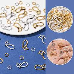 30 Stück Haken- und Ösenverschlüsse im tibetischen Stil&nbsp;FIND-FS0005-27