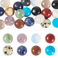 Кабошоны из натуральных и синтетических смешанных драгоценных камней&nbsp;G-TA0002-76C