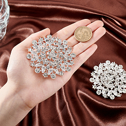 2 шт. брошь-булавка в виде цветка со стразами JEWB-GA0001-25