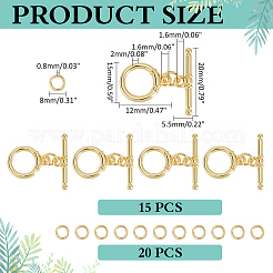 15шт латунные застежки&nbsp;KK-ME0002-35