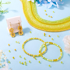 10 нити 10 стилей гальванизированные непрозрачные стеклянные бусины нити&nbsp;GLAA-TA0003-60