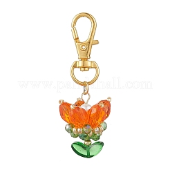 Подвески из цветочного стекла украшения&nbsp;HJEW-MZ00248-02